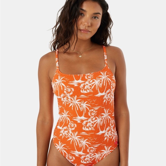 Roxy Women's Standard One Piece Swimsuit –Tummy Control Quick-Dry Fabric, Red XL - Picture 4 of 7